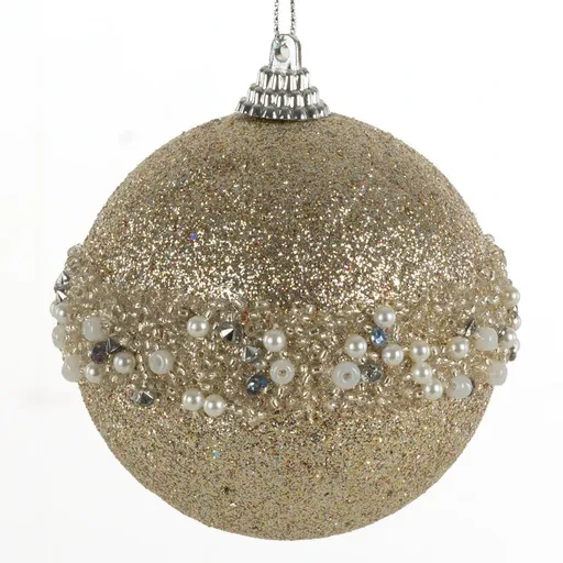 ArtFir Vianočná dekorácia GUĽA 45A | šampaň 8 cm