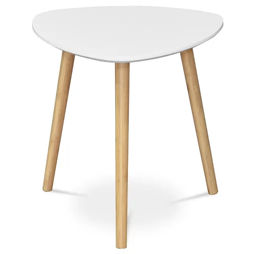 Konferenčný stolík 40 x 40 cm, biela, S