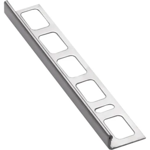 Lišta ukončovací "L" Havos pololesk pololesk, nerez, dĺžka 250 cm, výška hrany 3 mm, NRZ3250