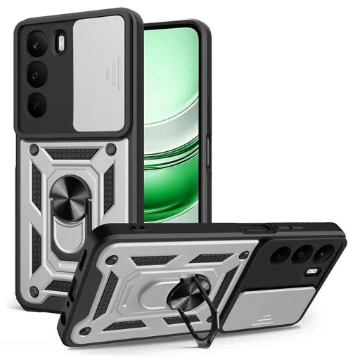 RING CAMERA Kryt s držiakom pre Realme C71 strieborný