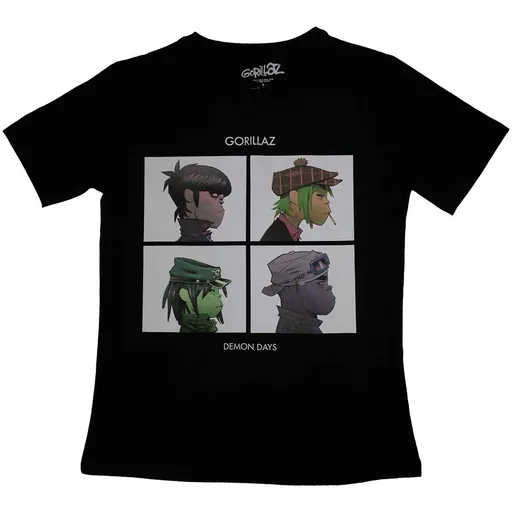 Gorillaz tričko Demon Days Čierna M