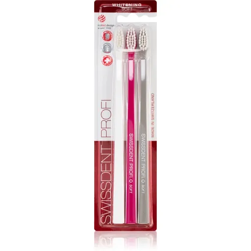 Swissdent Profi Whitening zubné kefky soft 3 ks
