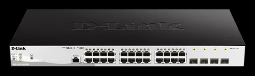 D-Link DGS-1210-28P/ME/E 24-Port 10/100/1000BASE-T PoE + 4-Port 1 Gbps SFP Metro Ethernet