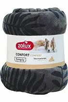 Posteľná prikrývka COCOON 200x150cm antracitová so vzorom Zolux