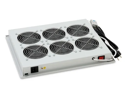 Vent.j. horný (spodný) 6x ventilátor 220V/138W čer.