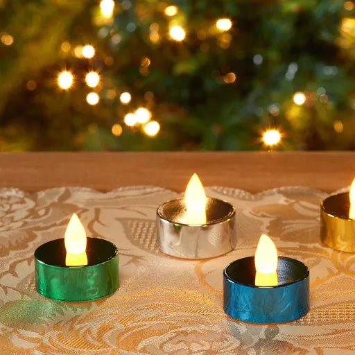 Súprava 5 farebných LED sviečok