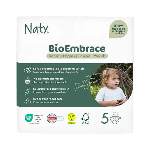 ECO BY NATY Bioembrácia junior plienky 11-25 kg 22 kusov