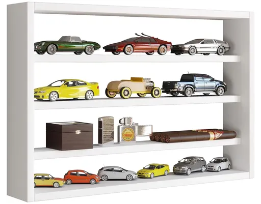 VCM Nástěnná police Osado M, bílá