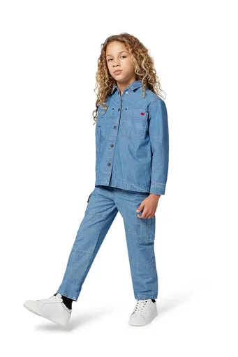 Detská riflová košeľa HUGO