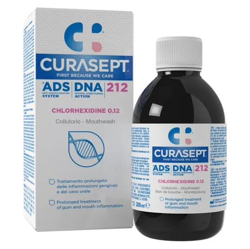 CURASEPT Ads dna 212 ústna voda 0.12% CHX 200 ml