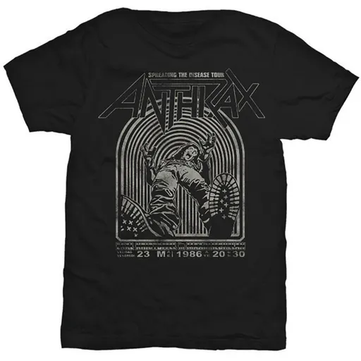 Anthrax tričko Spreading the disease Čierna S