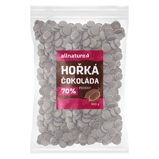 ALLNATURE Horká čokoláda 70% 500 g