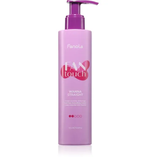Fanola FAN touch Wanna Straight vyhladzujúci krém na vlasy proti krepateniu 200 ml