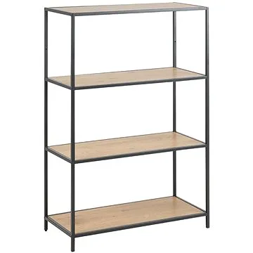 Regál/knihovňa so 4 policami Seashell, 114 cm, dub (A1002727)