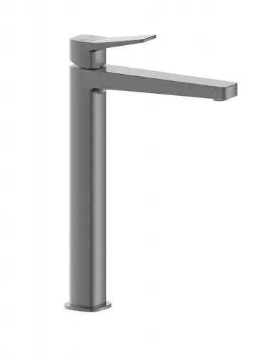 KFA - Malaga umývadlová batéria, nástenná so záverom klik-klak, PVD gun metal grey 4522-712-61