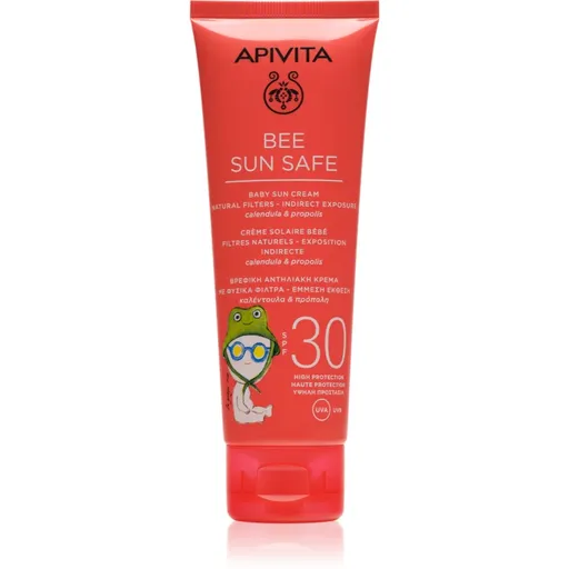 Apivita Bee Sun Safe Baby Sun Cream SPF30 detský krém na opaľovanie SPF 30 100 ml