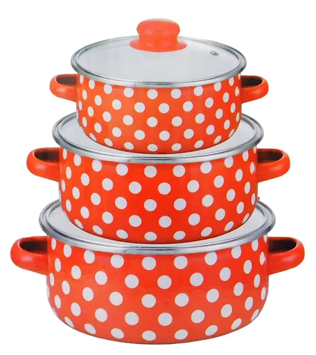 MAKRO - Sada hrncov s pokrievkou 3-dielna 16,18,20cm