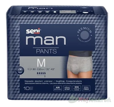 Seni Man PANTS Medium absorpčné nohavičky pre mužov 10 ks