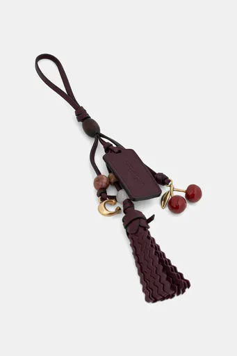 Kožená kľúčenka Coach