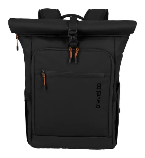 Rolovací ruksak Travelite Briize Backpack M Roll-Up Black