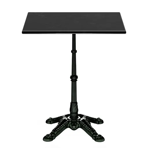 Blumfeldt Patras, bistro stôl, mramorová stolová doska, 60 x 60 cm, podstavec z liatiny