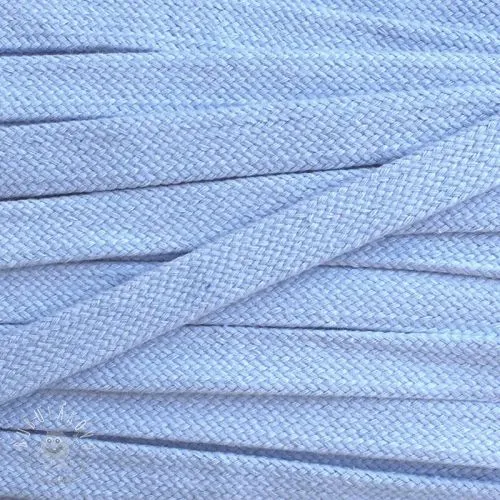 Bavlnená šnúra plochá 15 mm light blue