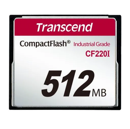 Transcend 512MB INDUSTRIAL TEMP CF220 CF CF (SLC) Fixed disk and UDMA5