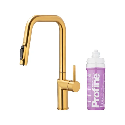 KFA KFA - Batéria drezová DUERO PURE STYLE výsuvná s filtráciou brúsené zlato 6623-315-31