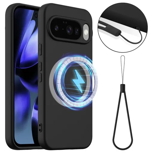 RUBBER MAGSAFE Silikónový kryt pre Google Pixel 10 / Google Pixel 10 Pro čierny