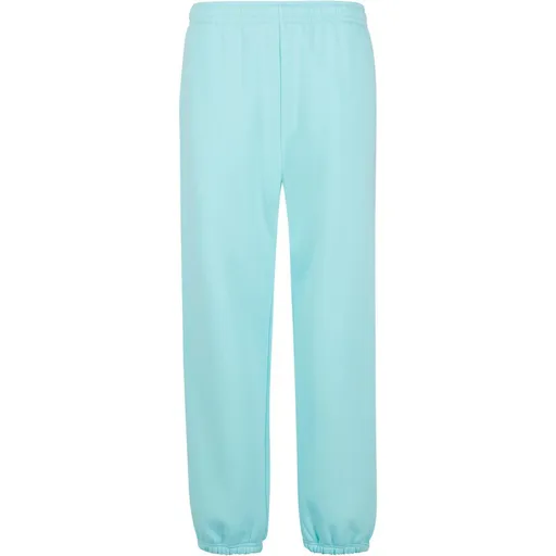 Build Your Brand Hebké pánske tepláky Fluffy - Beryl blue | M