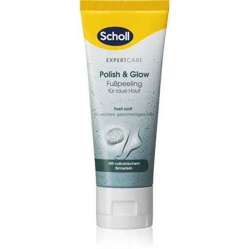 Scholl Foot Cream Polish & Glow exfoliačný peeling na nohy 75 ml