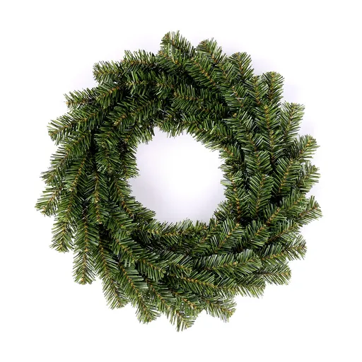 Umelý zelený veniec nezdobený, pr. 40 cm, pr. 40 cm