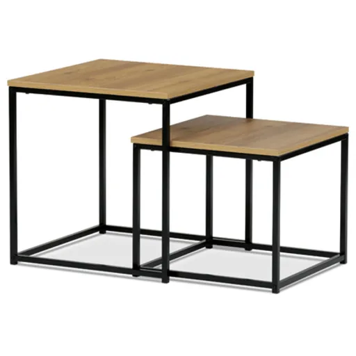 Odkladací stolík Autronic 50x52 cm prírodná MDF AF-076 OAK