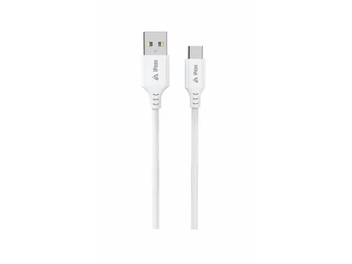 Kábel iPEAX 90010117 USB/USB-C 1,5 m biely
