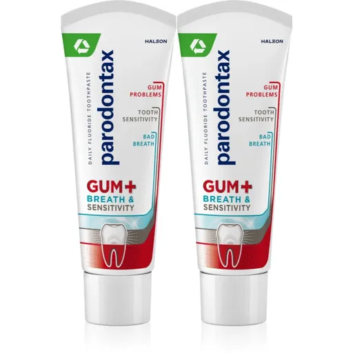 Parodontax Gum And Sens Original pasta pre kompletnú ochranu zubov a pre svieži dych 2x75 ml