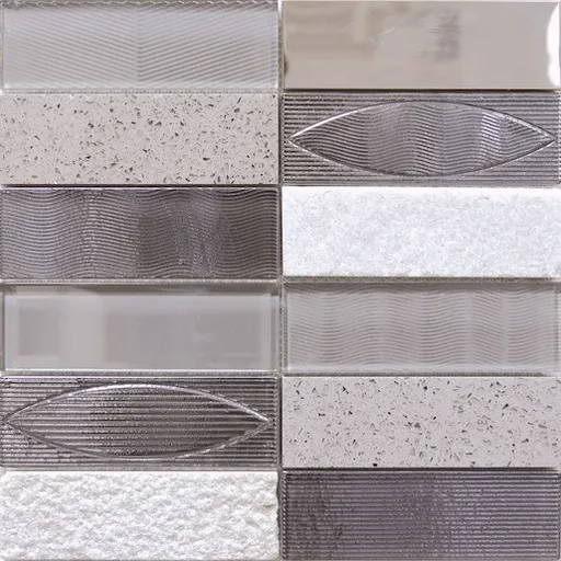 Sklenená mozaika Mosavit Geo gris 30x30 cm mat / lesk GEOGR