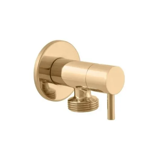 Rohový ventil RAV SLEZÁK 1/2“x3/4" práčkový zlatá lesklá RV0234Z