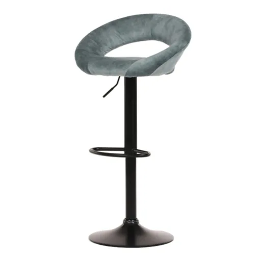 Barová stolička Autronic 39 cm modrá látka AUB-822 BLUE4