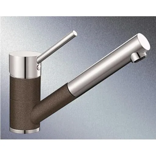 Blanco Antas - S drezová batéria s vyťahovacou sprškou kávová/chróm 515357