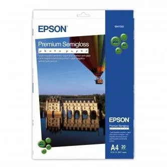 Epson Premium Semigloss Photo Paper C13S041332, A4, pololesklý, biely, foto papier