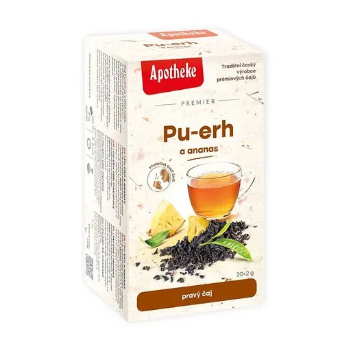 APOTHEKE Premier Pu-erh a ananás čaj 20 sáčkov
