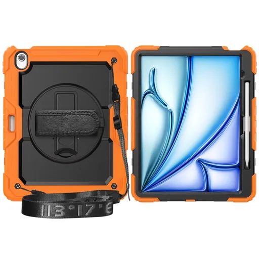 SOLID 360 Odolný obal pre Apple iPad Air 13 2025 / Air 13 2024 oranžový