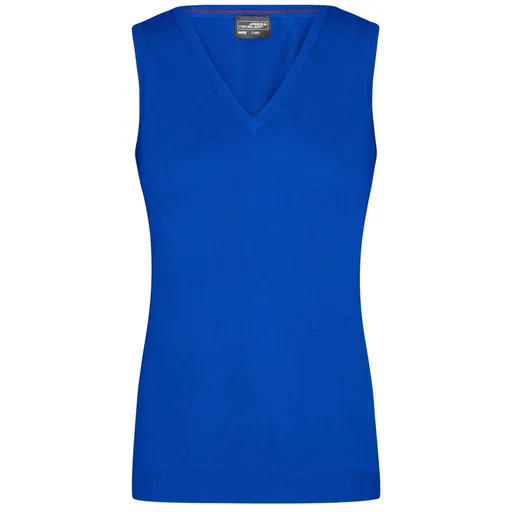 James & Nicholson (Daiber) Dámsky sveter bez rukávov JN656 - Kráľovská modrá | L