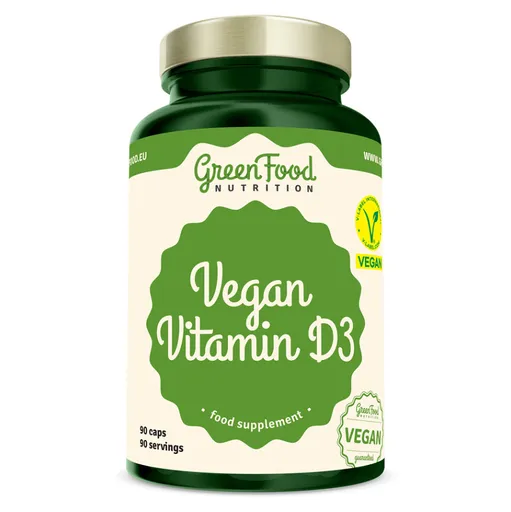 GREENFOOD NUTRITION Vegan vitamín D3 90 kapsúl