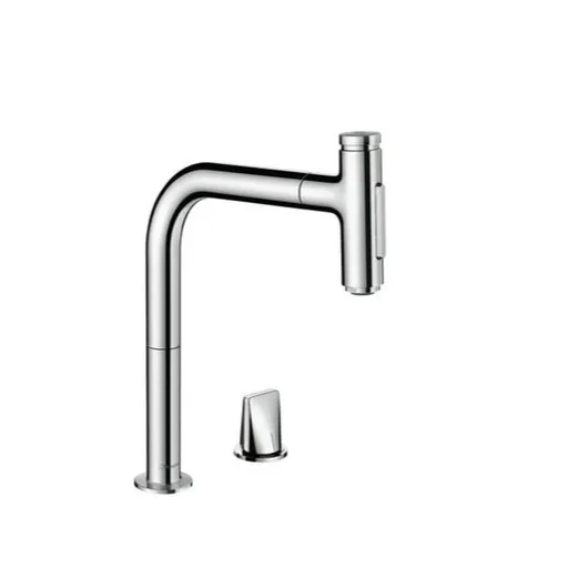 Hansgrohe Metris Select M71 drezová batéria s vyťahovacou sprškou chróm 73818000
