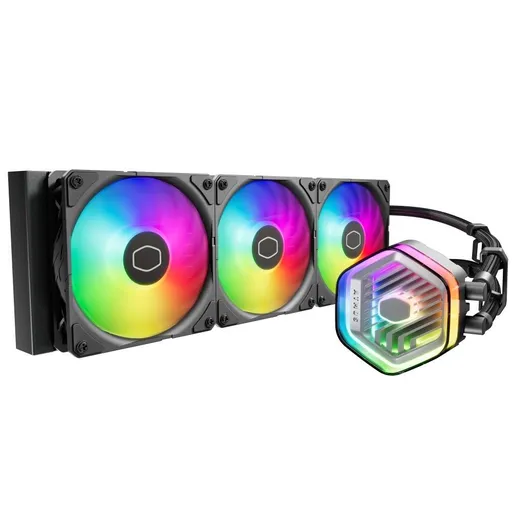 Cooler Master vodný chladič MasterLiquid 360 Atmos ARGB, 3x120mm, LGA1851, AM5, čierna