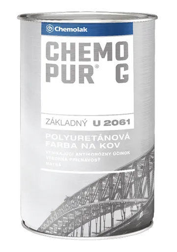 CHEMOPUR G U 2061 - Základná polyuretánová farba 0840 - červenohnedá 0,8 L