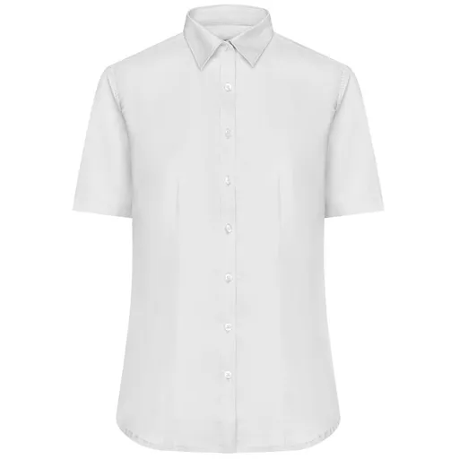 James & Nicholson (Daiber) Dámska košeľa s krátkym rukávom JN683 - Biela | 2XL