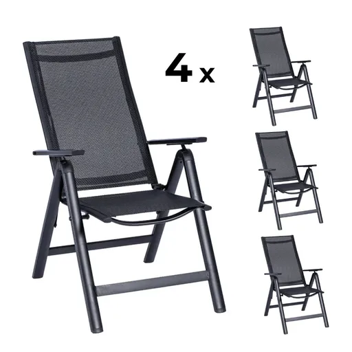 Elvisia Záhradné kreslá BELLA | 4 kusy