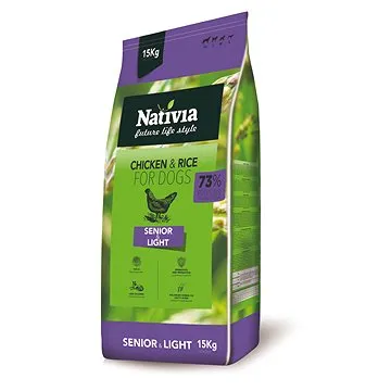 Nativia Senior & Light – Chicken & Rice 15 kg (8595045402206)